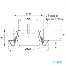 Boca de extracción de plástico BALANCE E-200